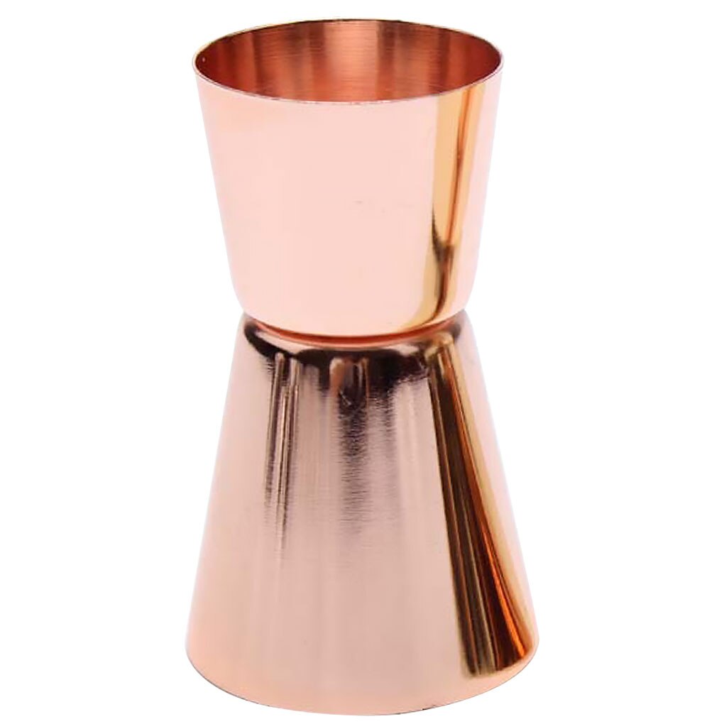 Vaso medidor de licor de cóctel de doble cara, vaso medidor de acero inoxidable, 0,5 oz/1oz, mezclador de bebida de barman, medida de barra de tiro Jigger, 15/30ML: 2