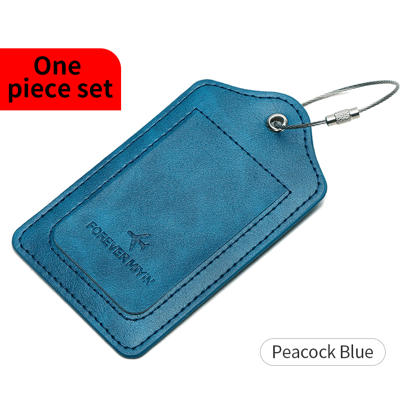 Minimalistisch en modieus RFID-reispaspoortset + PU-bagagelabel 2-delig/set geschikt voor reisaccessoires voor heren en dames: Clear