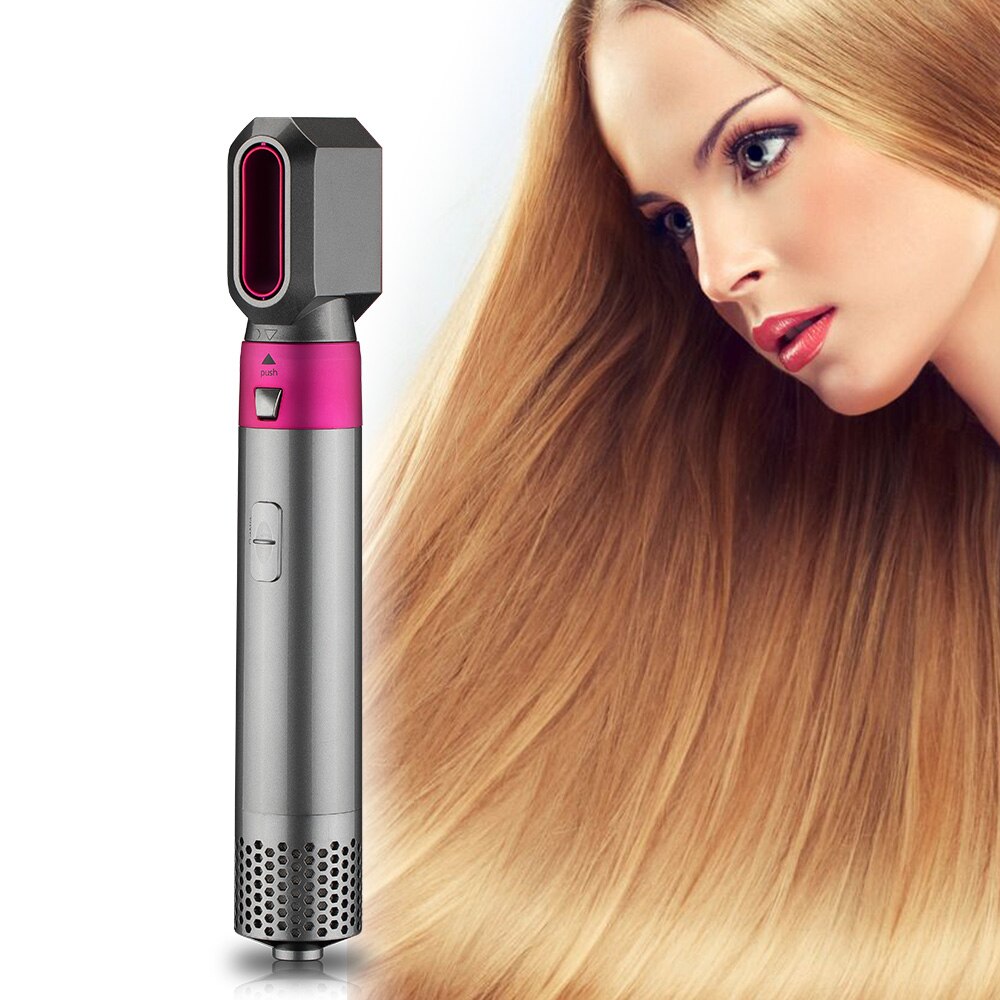 Airwrap Styler 5 In1 Electric Blow Dryer Comb Hair Curling Wand Detachable Hair Brush Kit Negative Ion Hair Curler Straightener