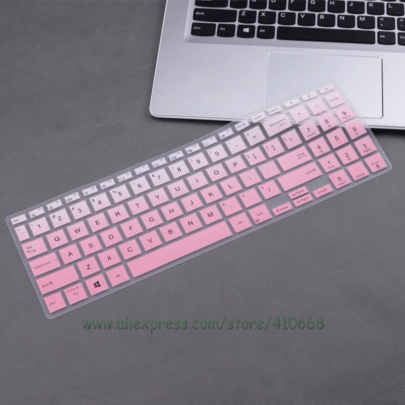 Funda protectora de silicona para teclado de portátil ASUS ZenBook Pro 15 OLED, UX535, UX535L, UX535LH, UX535LI, UX535 LI, 15,6&quot;: Gradual Pink