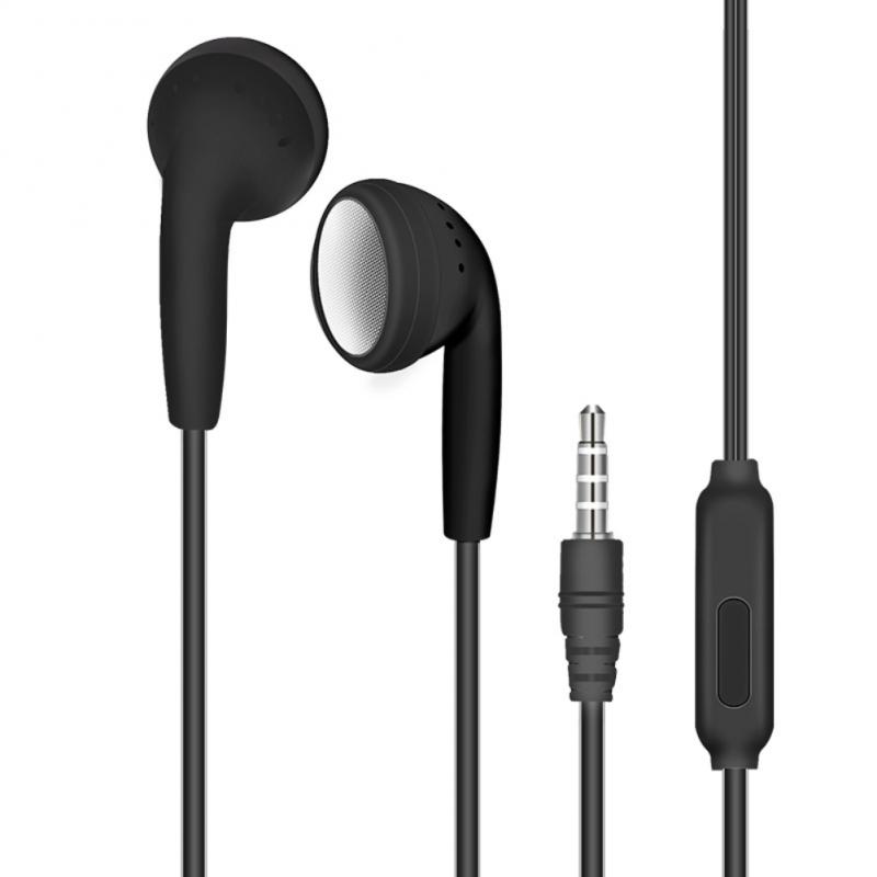 Universal Wired Controle In-Ear Stereo Headset Oortelefoon Voor Samsung: black