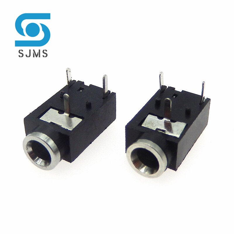 5/10Pcs Hoofdtelefoonaansluiting Socket PJ-318 3.5 Mm Vrouwelijke Jack 3 Pin Socket Audio Video Terminals Connector PJ318 3.5 Mm Dip-3 Pcb Mount