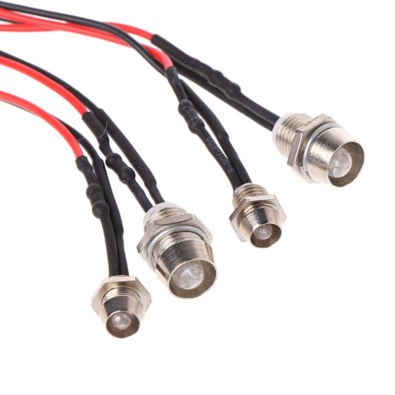 Rc On-Road Drift Auto Led Night 5 Mm &amp; 3 Mm Koplampen Koplampen Licht 634F