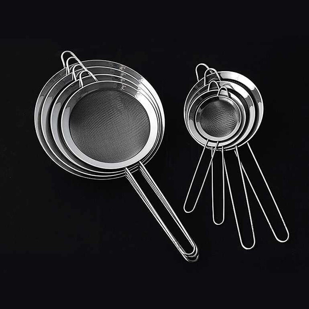 Passoire à huile en acier inoxydable, maille Fine, tamisoir à farine, accessoires pour outils de cuisine