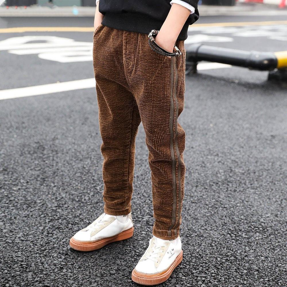 Nuovo bambino di Modo Del Ragazzo di Inverno Pantaloni per 2-12T Anni per Bambini di Velluto A Coste Dei Pantaloni Dei Ragazzi di Velluto Spessore Caldo casuale Pantaloni Abbigliamento per Bambini