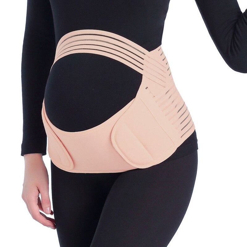 Gravidbälte gravidbälte gravidbälte för gravida kvinnor stödmageband graviditetsskydd prenatalbandage: Kaki / M