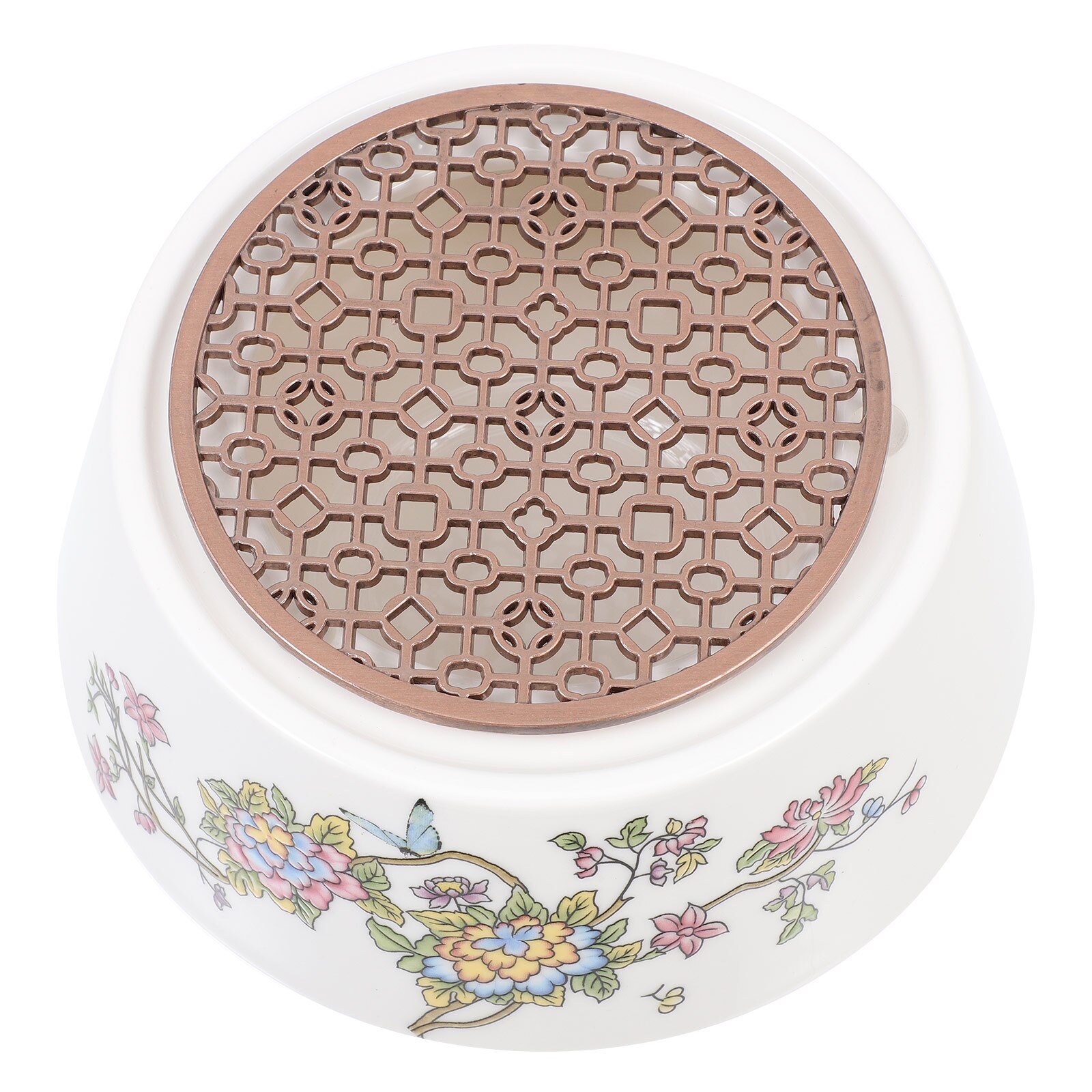 1 Set Flower Pattern Teapot Warmer Ceramic Candle Teapot Heating Base Heater