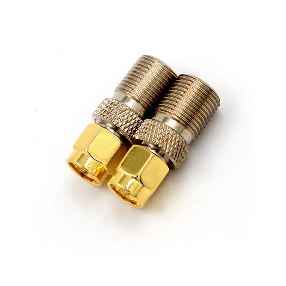 Neue 1Stck F Typ Weibliche Jack sma Stecker Gerade RF Koaxial Adapter F stecker zu SMA Konverter Gold Tonne