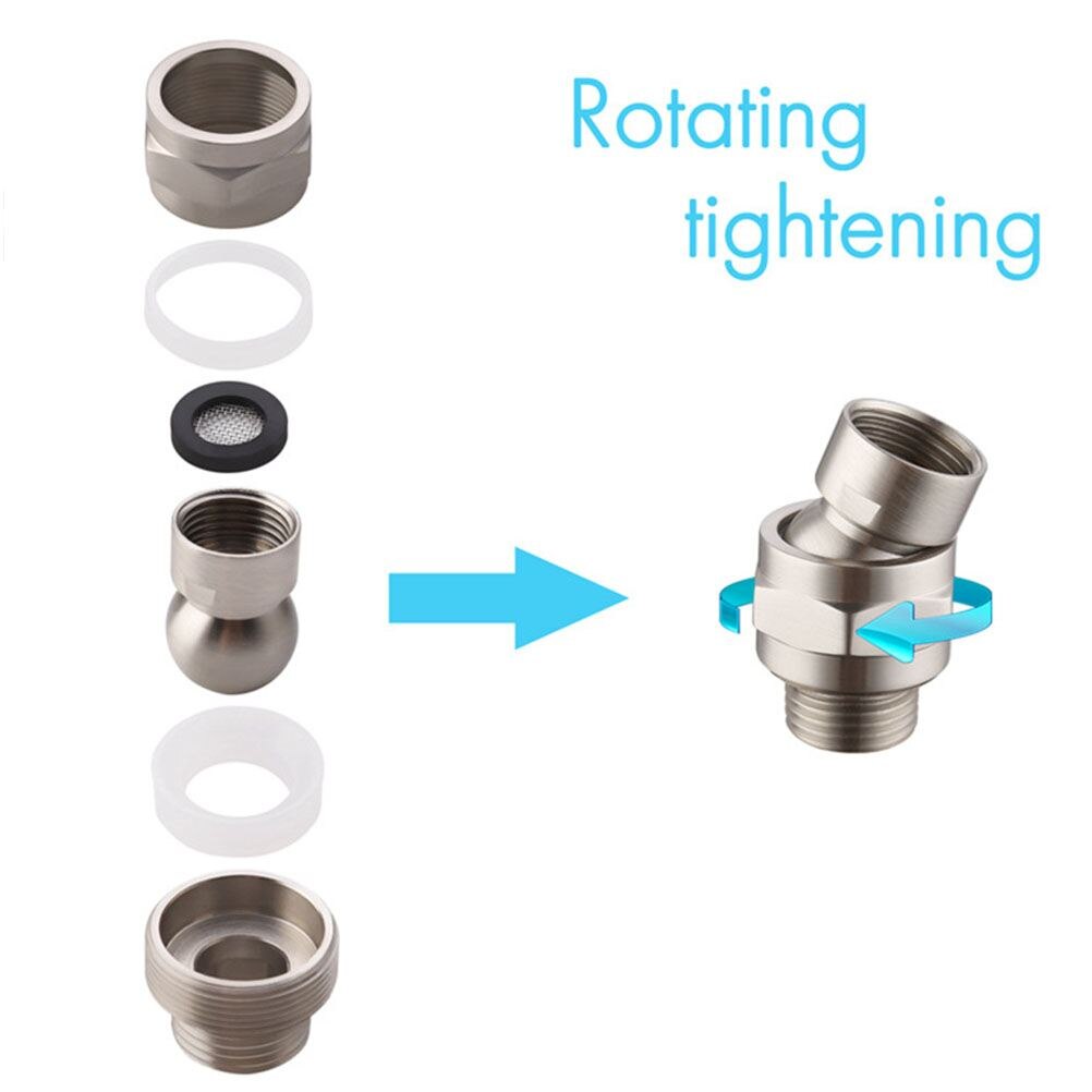 Shower Head Copper Connector Shower Swing Head Adapter Rotary Sprinkler Head Connector Bathroom Accessories