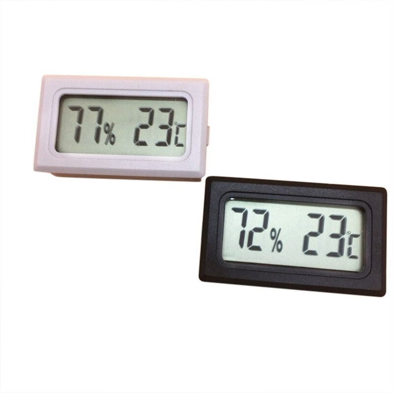 Thermometer Hygrometer Temperature Control Pet Reptile Product Fish Tank Embedded Mini Type Electronic Digital Display A H