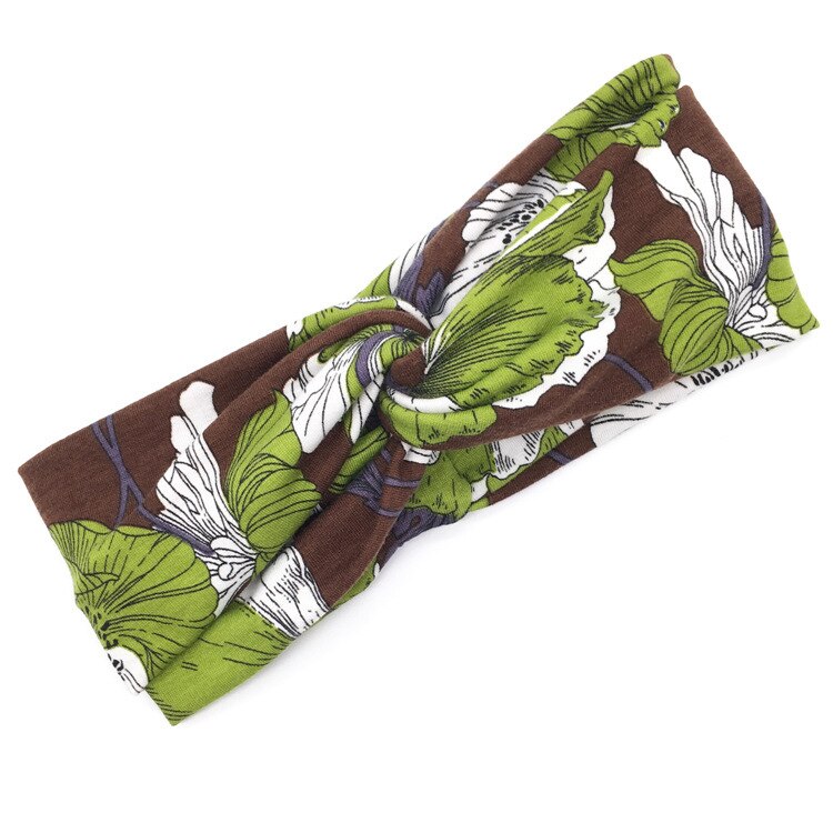 Frau Gedruckt Kreuz Stirnband Mädchen Sommer machen-hoch Haarband Elastische Bandanas Bandanas Sport Turban Haar Bands Haar Zubehör: 13