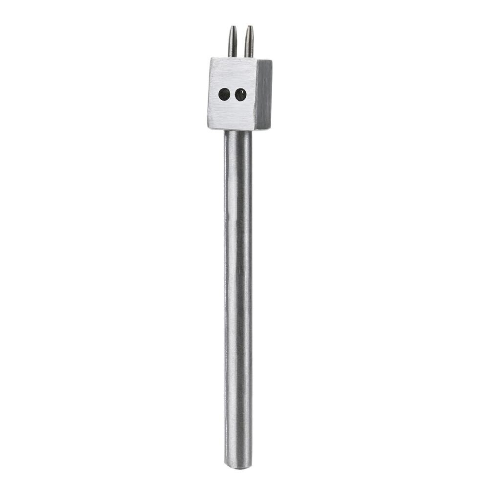5mm Leather Craft Tools Hole Punches DIY Round Stitching Punch Cut 2 Prong,4 Prong,6 Prong Leather Craft Punching Tool: Silver 2Prong
