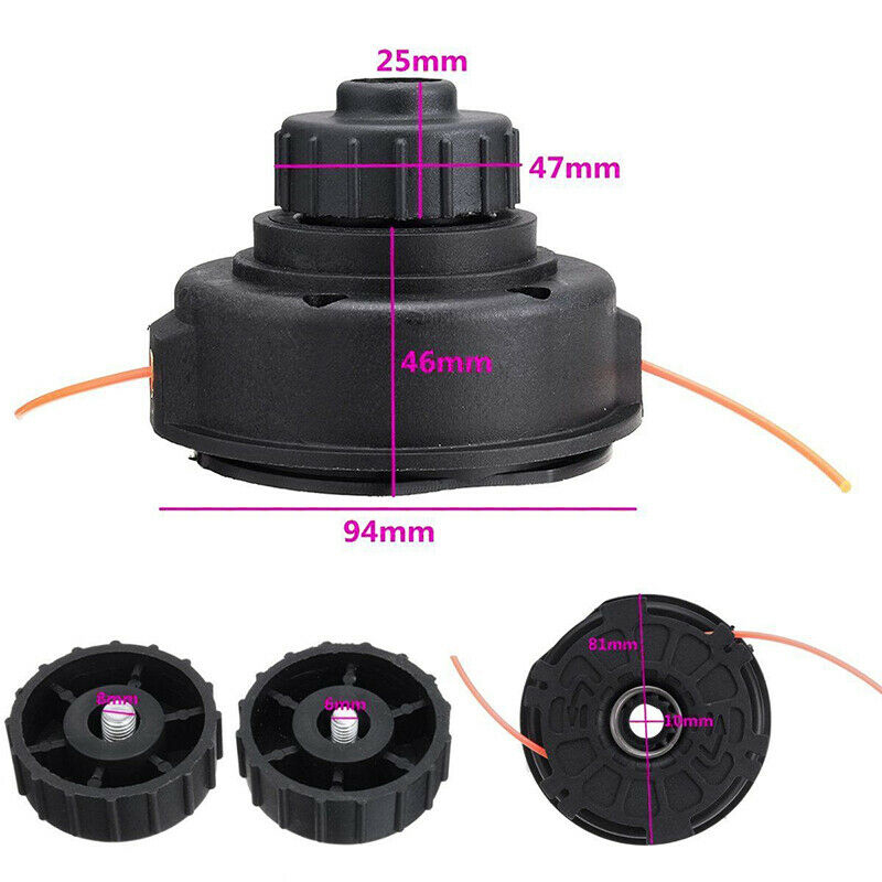 Grass Trimmer Head Brush Cutter Head Spring Knob Line Spool Lawn Mower Accessories For Strimmer Replacement For RYOBI EXPAND-IT