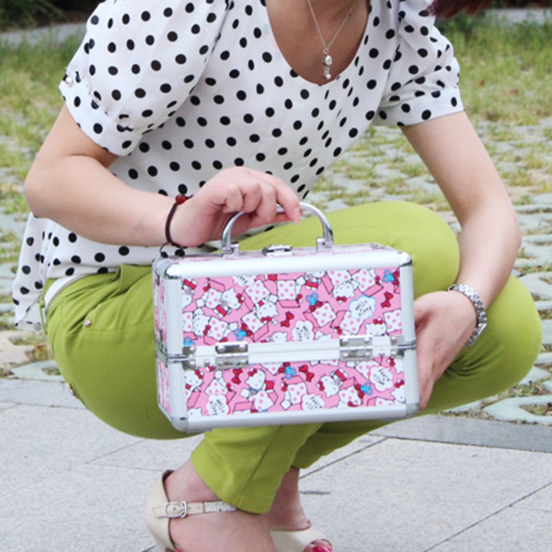 Make Up Storage Box Cute Cosmetic Makeup Organizer Jewelry Box Women Organizer for Travel Storage Boxes Bag Suitcase