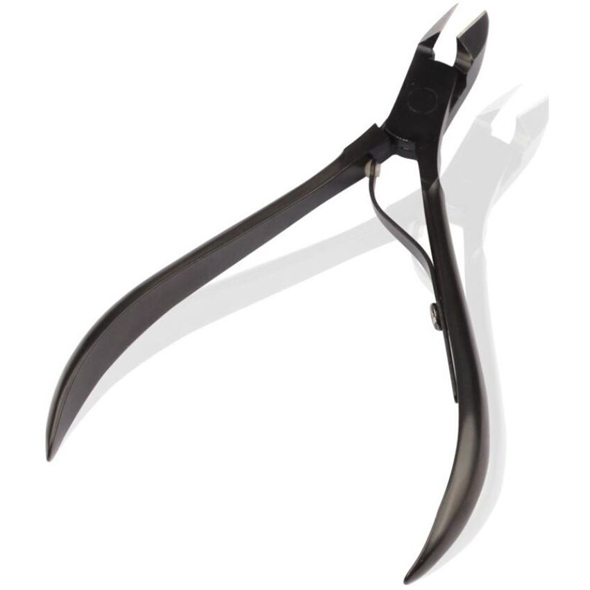 Tijeras de acero inoxidable para cutículas, pinzas para manicura y pedicura, removedor de piel muerta, herramientas para el cuidado de las uñas, 1 ud.