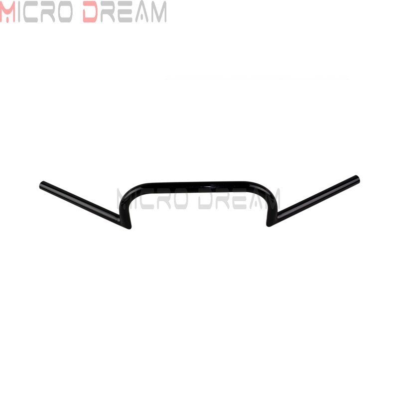 Manillar negro de motocicleta de 1 ''/25mm para Clubman Cafe Racer, manillar de 4" para Harley Dyna Softail Touring Bobber Chopper