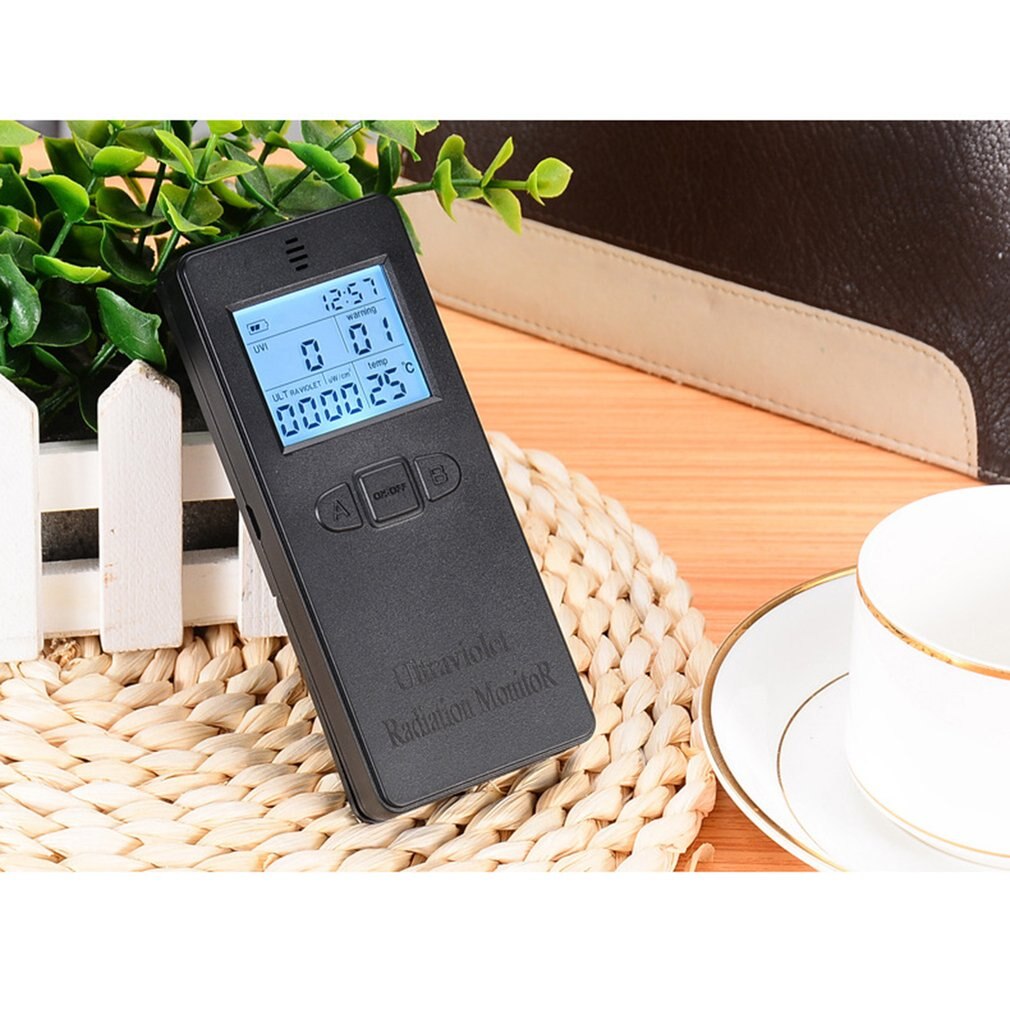 Digital Ultraviolet Radiation Detector UV Meter Dosimeter Electromagnetic Field Radiation Tester With Temperature Display