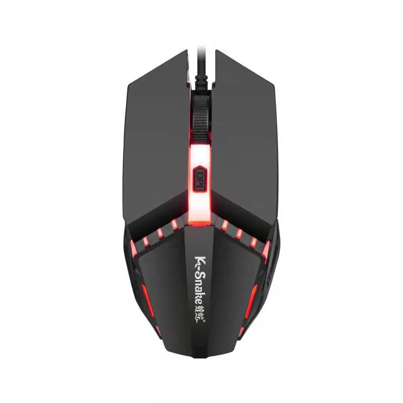 Viper 1600 DPI Mouse Desktop Notebook Universal M11 E-Sports USB Luminous Mouse K-Snaker Left And Right Hands For Laptop