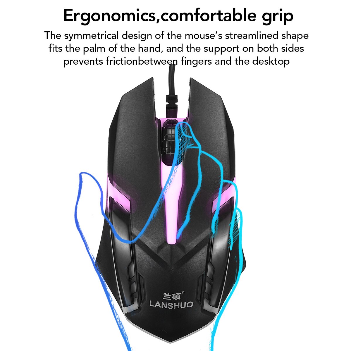 Russian LED Breathing Backlight Manipulator Keyboards USB Wired Backlit Floating Gaming Keyboard and Mouse Combos Set Gamer Kit