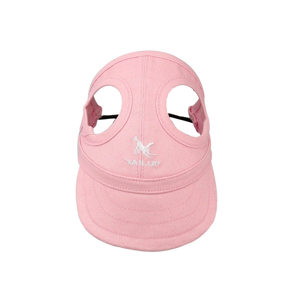 Pet Hoed Met Oor Gaten Hond Sport Baseball Voor Zon Bescherming Roze Ademende Zomer Zonnehoed Doek Mesh Canvas Hoed: C / S