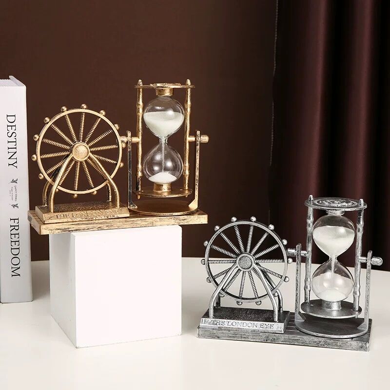 retro Riesenrad Fließender Sand Sanduhr Dekoration Schreibtisch Ornament Heimat Dekoration Handwerk Wohnaccessoires Studentengeschenke