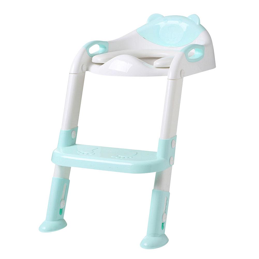 Children's Toilet Baby Folding Potty Training Seat with Solid Anti - Slip Step Ladder Potty Training Toilet Seat with Ladder