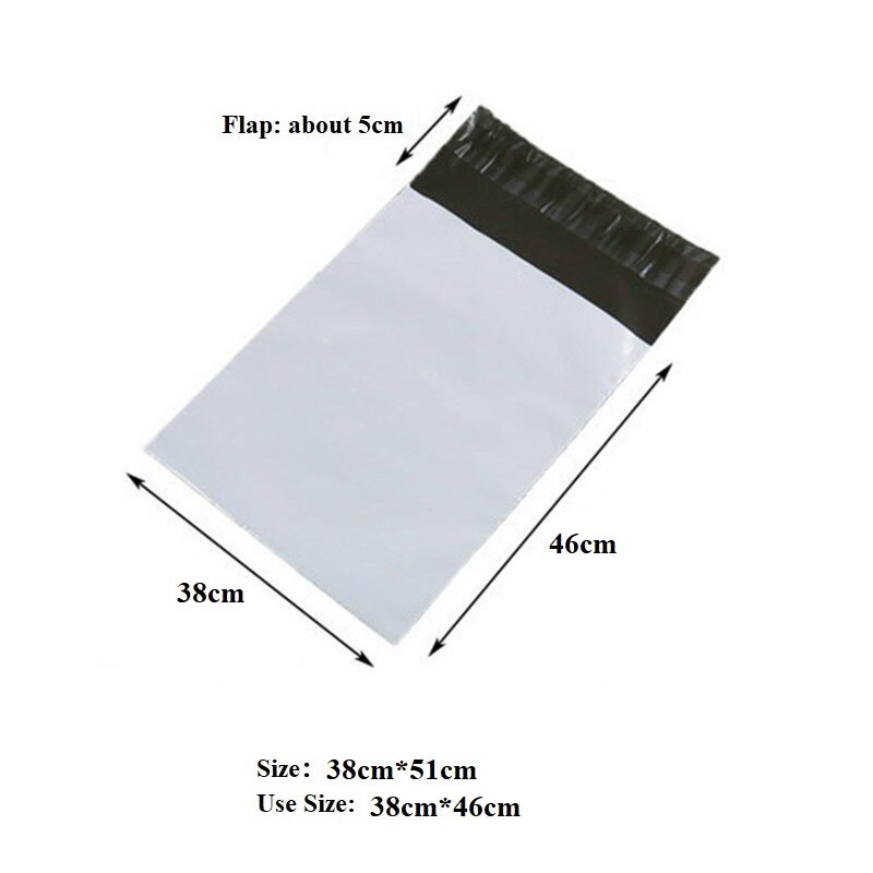 Large Size Courier Bags 50Pcs/Lot Express Envelope Storage Bags Mail Bag Mailing Bags Self Adhesive Seal Plastic Packaging Pouch: 38cmx51cm