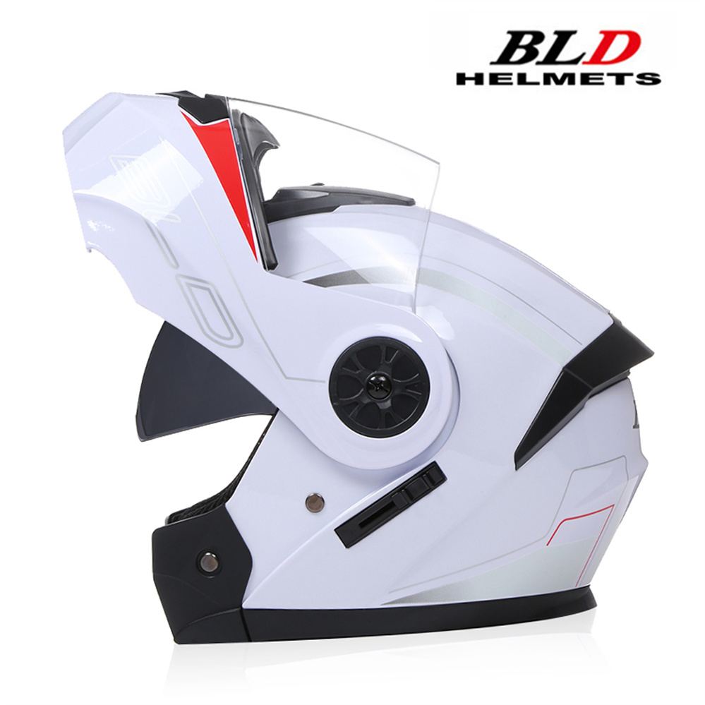 Lente dupla modular capacete da motocicleta mais recente flip face segurança capacete profissional quatro estações equitação ece dot aprovado casco