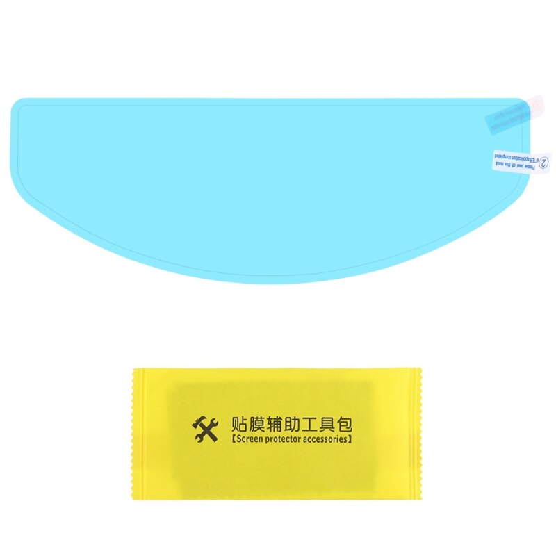 Motorhelm Waterdichte Regendicht Anti-Fog Lens Film Clear Visor Shield E8BC