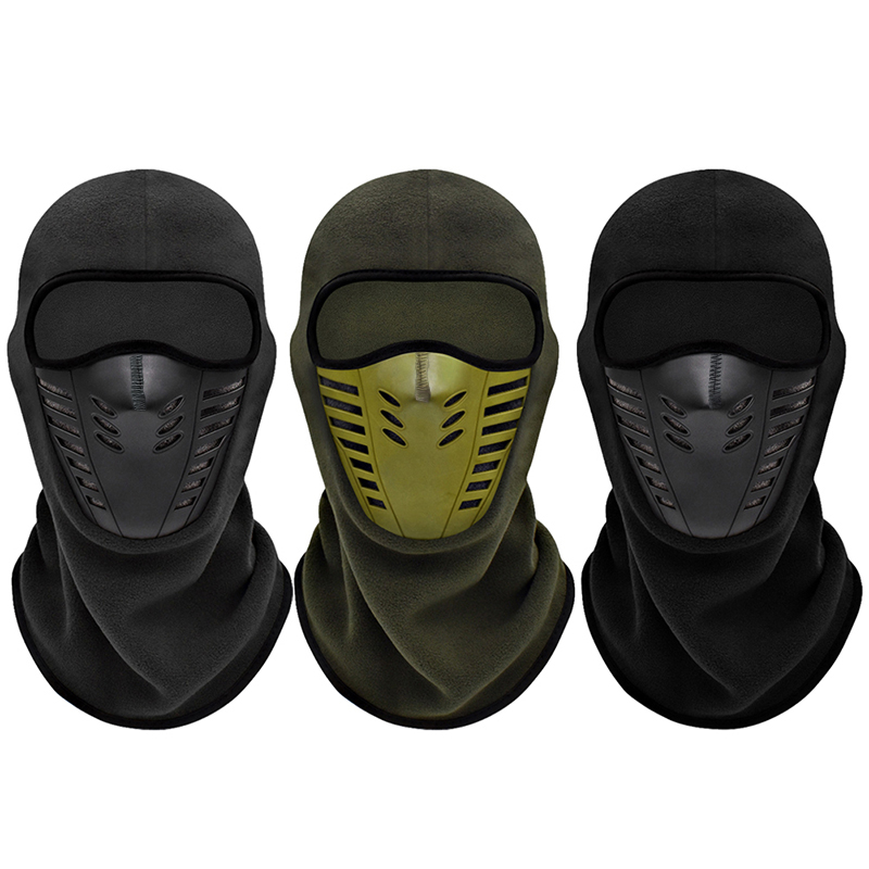 Máscara de motocicleta, máscara facial térmica de lana para mantener el calor, pasamontañas para montar en Moto, motociclista, máscara de esquí a prueba de viento para invierno, hombres y mujeres