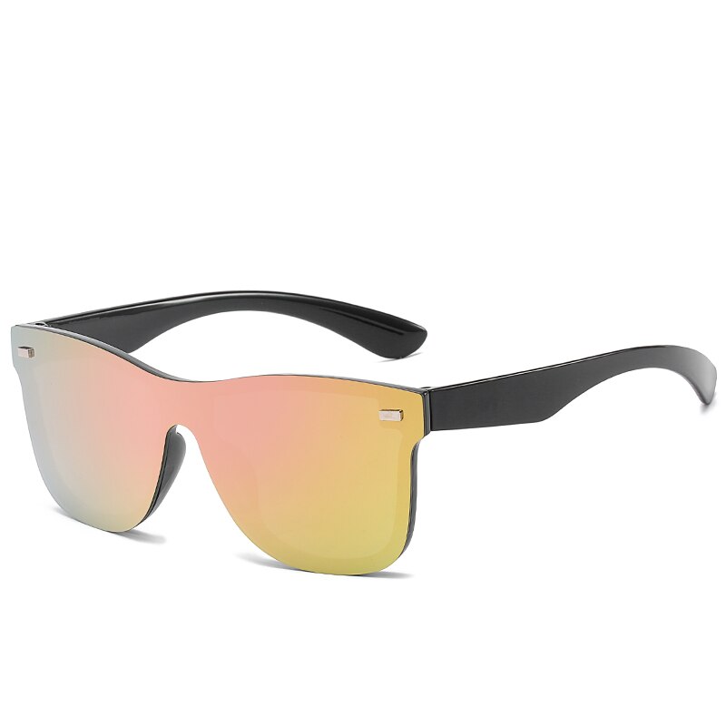 D & t solbriller ét stykke trend personlighed briller brandbeskyttelse reflekterende rammeløs solbrillefri  uv400: C6