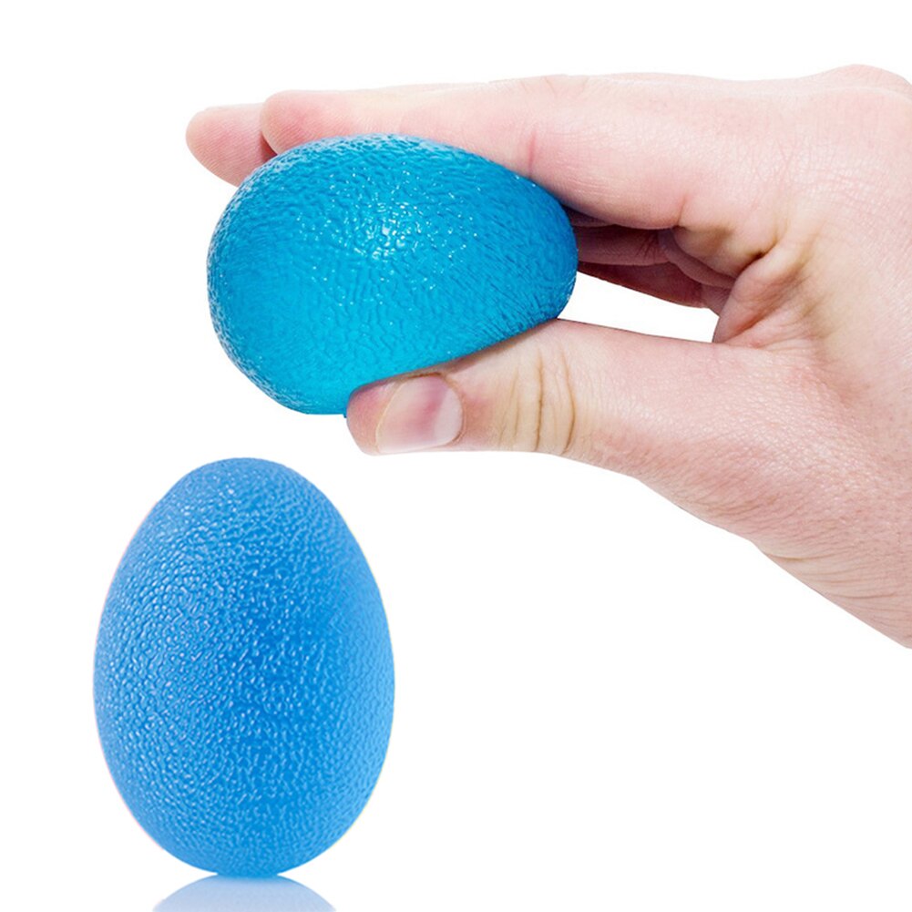 Beauty Cosmetic Sponge Storage Box Ball Hand Exercise Ball Finger Strengthener 3 Squeeze Resistances Soft Medium Hard: Blue
