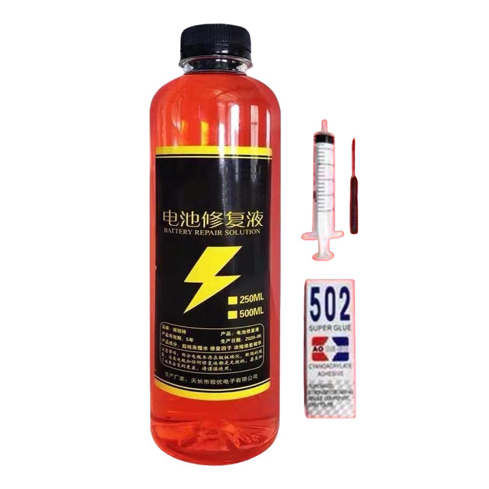 Solution liquide de dominoration de la santé des batteries pour acide de plomb 24.com, nettoyant d'additifs et de terminaux, solution de renouvellement de batterie