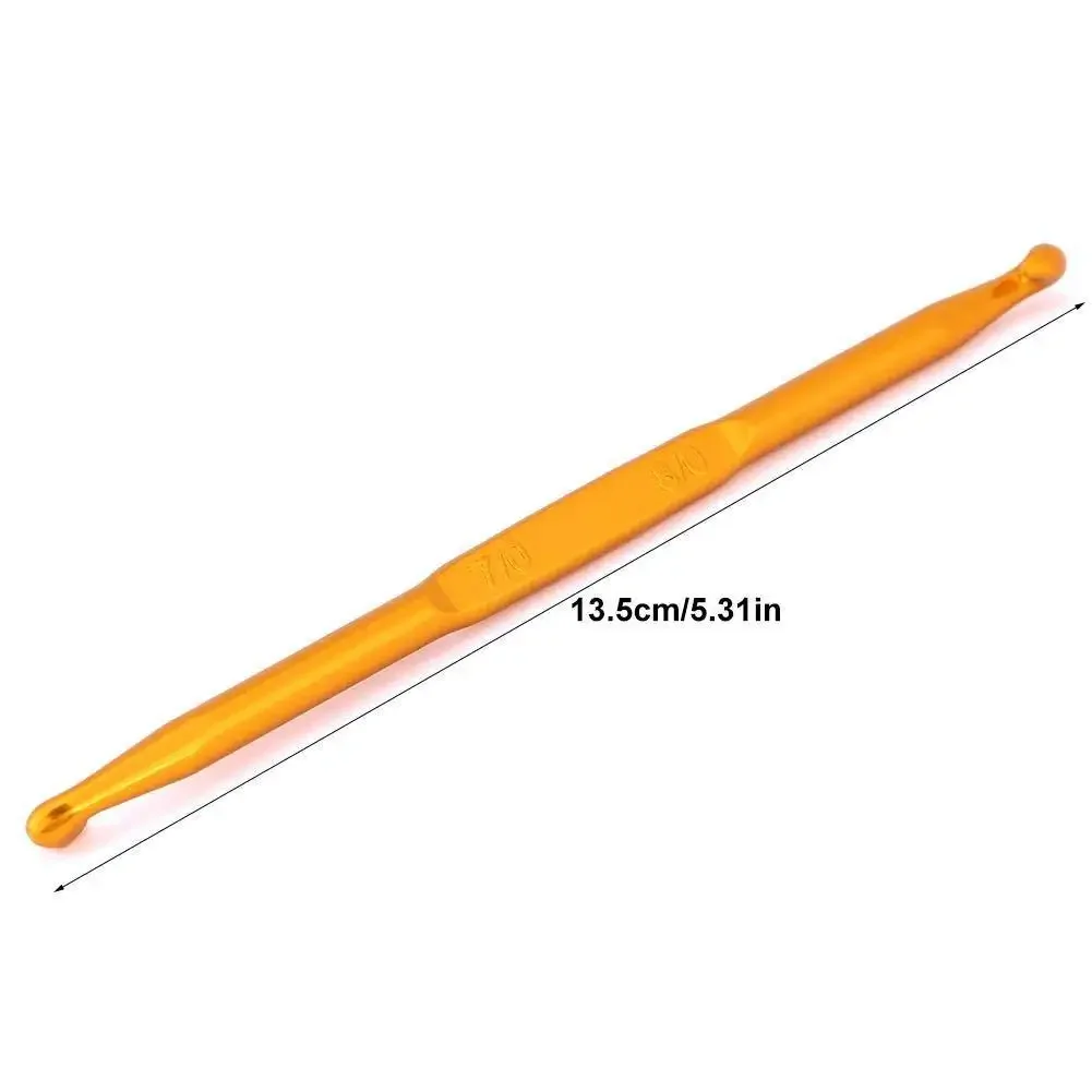 Sewing Crochet Hooks Double Ended Assorted Size Anti Slip Aluminum Alloy Needle Handmade Woven DIY Yarn Kniting Tools