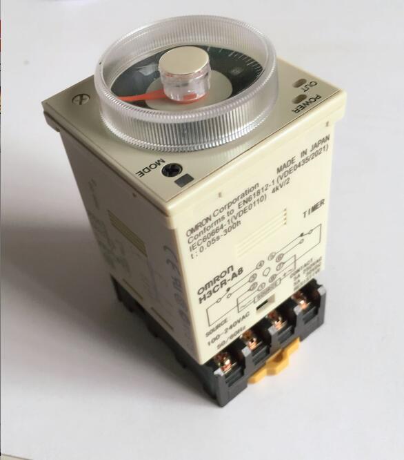 24-220VAC/DC H3CR-A8 time relay 1.2s to 300h 50/60Hz 8PIN with base Power on and off cycle delay time relay
