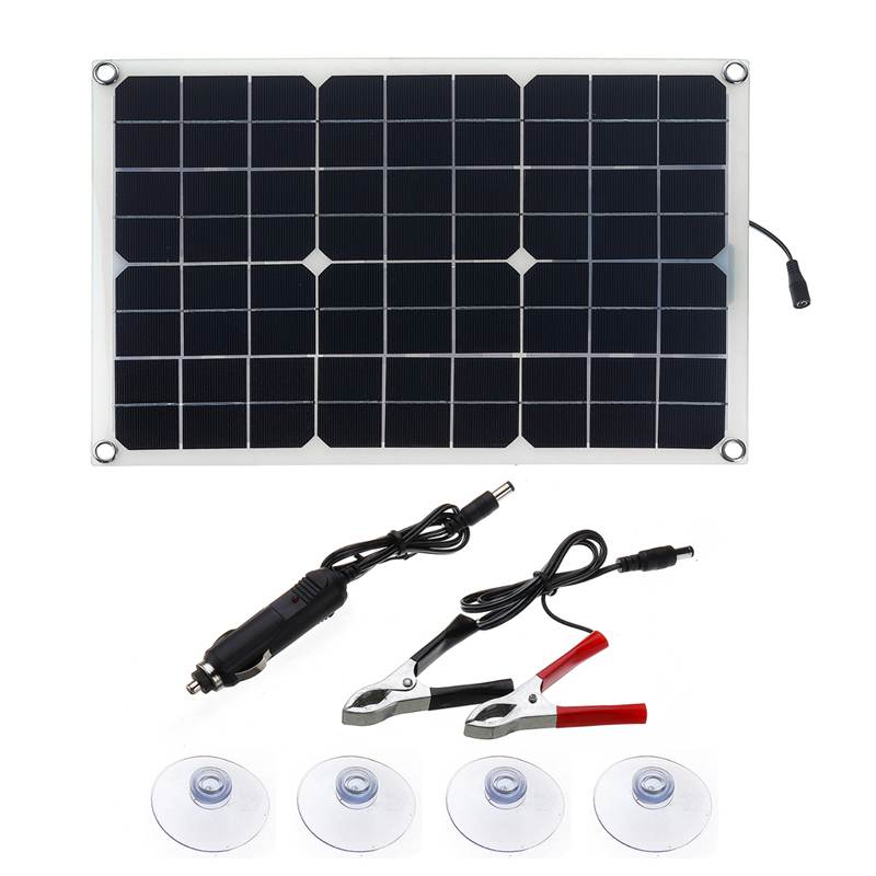 600W/300W Zonnepaneel Waterdichte Draagbare Dual 12/5V Dc Usb Snel Opladen Emergency opladen Outdoor Batterij Oplader Voor Auto Yac