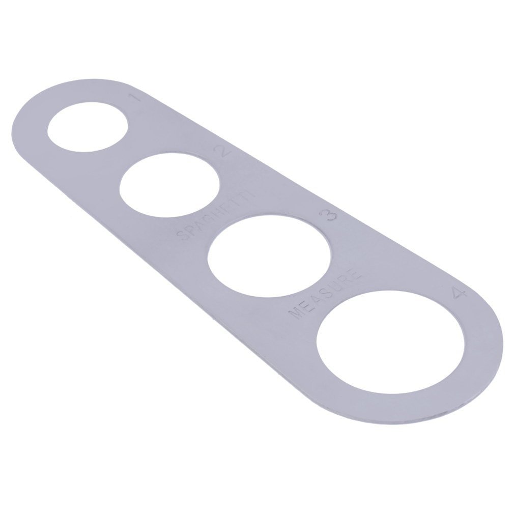 Ruostumattomasta teräksestä valmistettu pasta -spagetti -mittari mittausväline keittiö gadget kestävä