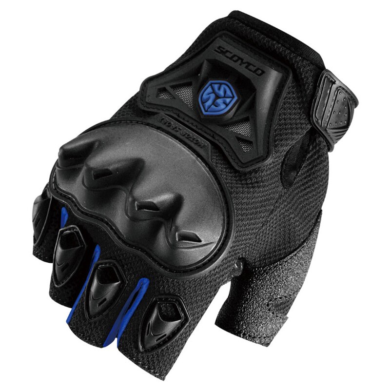SCOYCO MC29D Half Hand Glove Motorcycle Protective Breathable Finger Fingerless Glove Anti-skip Cycling Grip Motorcycle Gloves
