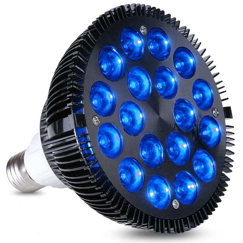 PAR38 18W 54W LED coltiva la luce ad alta potenza rosso blu crescita delle piante lampadina E26/E27 serra interna fiore luce a spettro completo: Blu / 54w