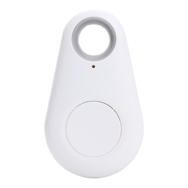 Bluetooth tracer hængende firkantet runde tryk abs smart mini multifunktion bluetooth tracking gps locator finder 3.6*3.2cm: Hvid a