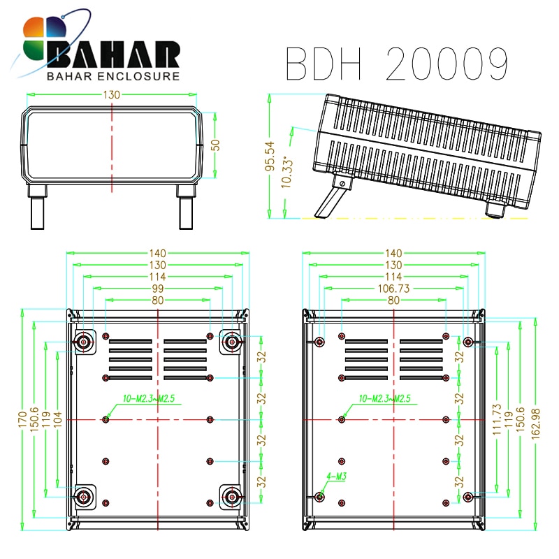 DIY Plastic Electronic Project Box Enclosure Instrument Case power supply Box electronics enclosure connection junction box