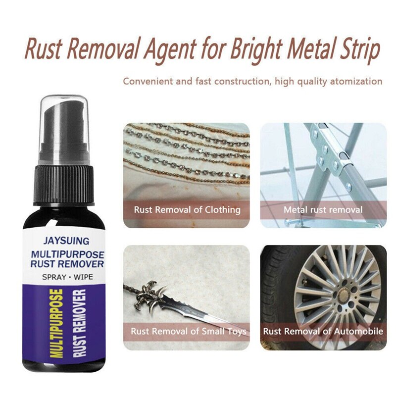 30ml rusthæmmer rustfjerner afrustningsspray bilvedligeholdelse rengøringstilbehør køkken vandhane gryde komfur metal poleringsværktøj