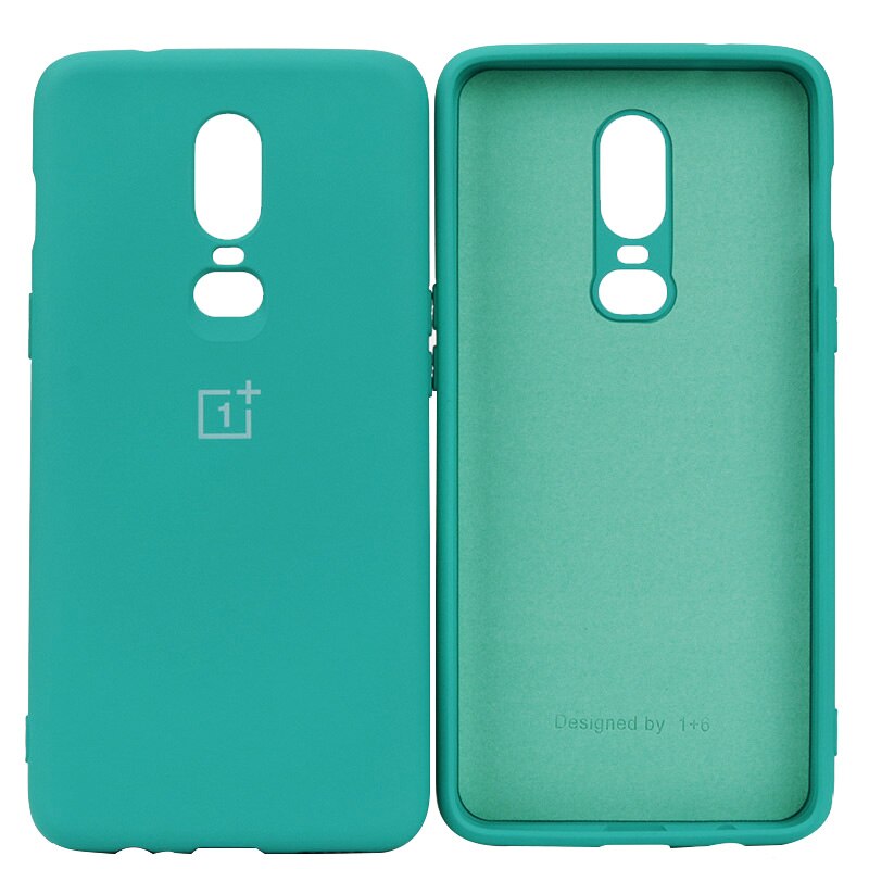 Oneplus 6 6T Case Original Official Silicone Soft Ultrathin Shockproof Full Protective Cover Oneplus One Plus 6 6T Case: For oneplus 6T / Fruit green