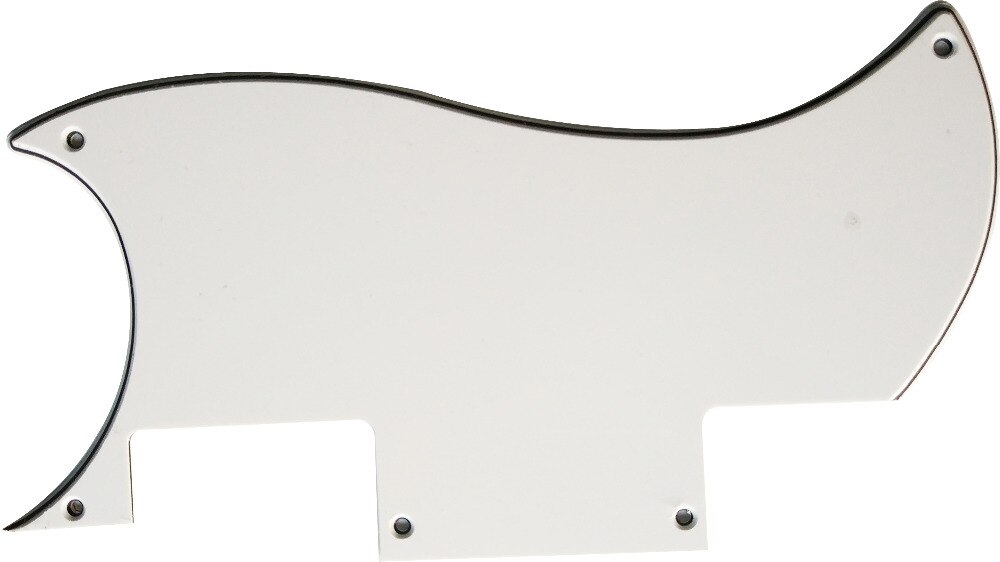 Pleroo Custom Gitaar pickgaurd-Voor SG Speciale Gitaar Slagplaat Scratch Plaat, 3 Ply Wit