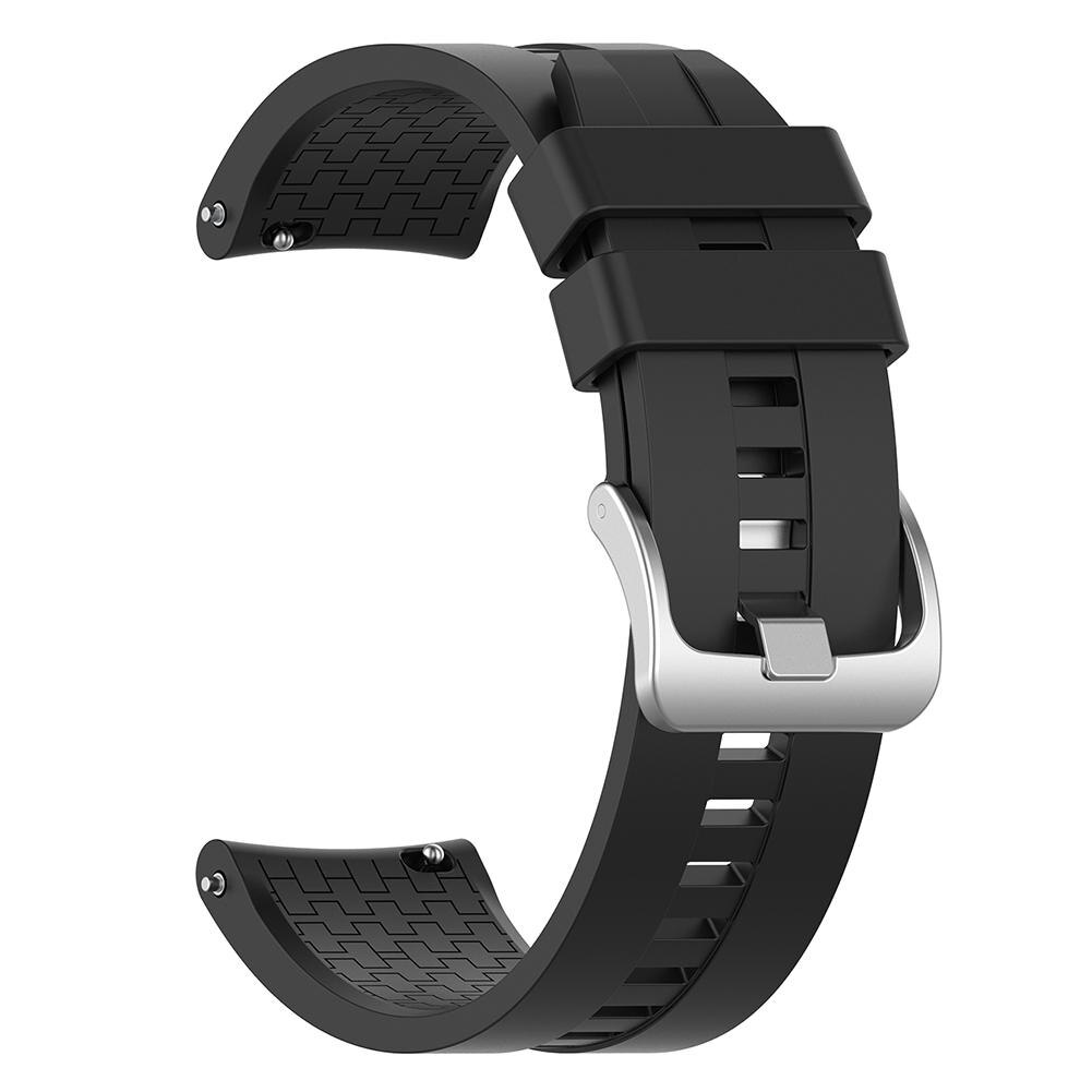 Polsband Vervanging Siliconen Horloge Band Eenvoud Verstelbare Duurzaam Zachtheid Voor Huawei Horloge Gt 2 Gt Honor Magic: Black