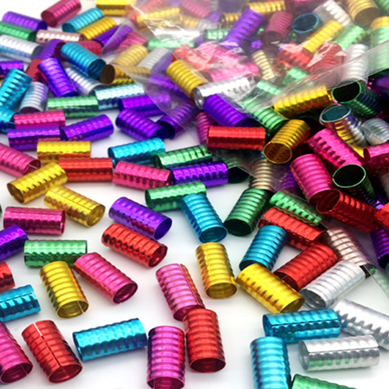 Anillos de oro y plata para trenzas, joyería para trenzas, cuentas de tubo de Rastas, puños trenzados ajustables, estilo de cabello hueco, 90 piezas, 30 piezas: violet