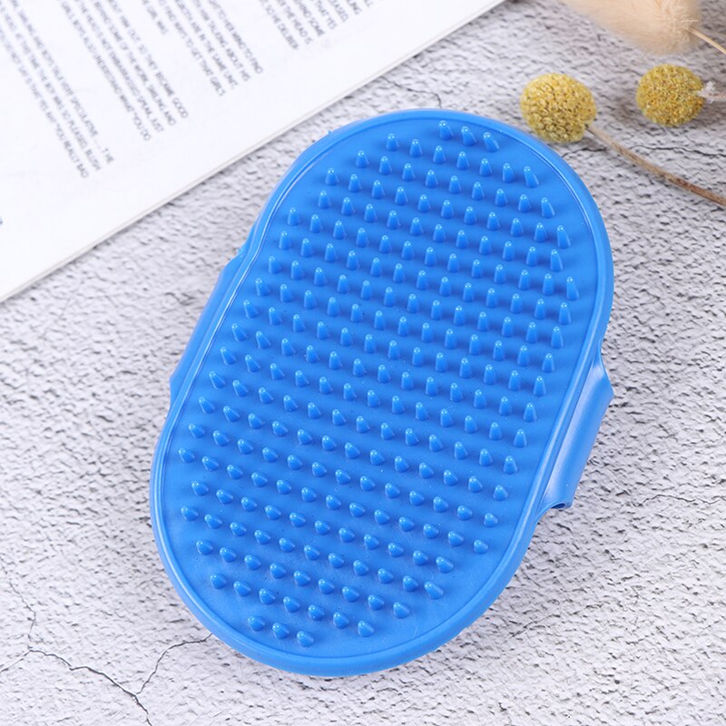 Chien Animal toilettage gant Silicone chats brosse peigne desheding cheveux gants chiens bain nettoyage fournitures animaux peignes 23cm x 12cm: BL
