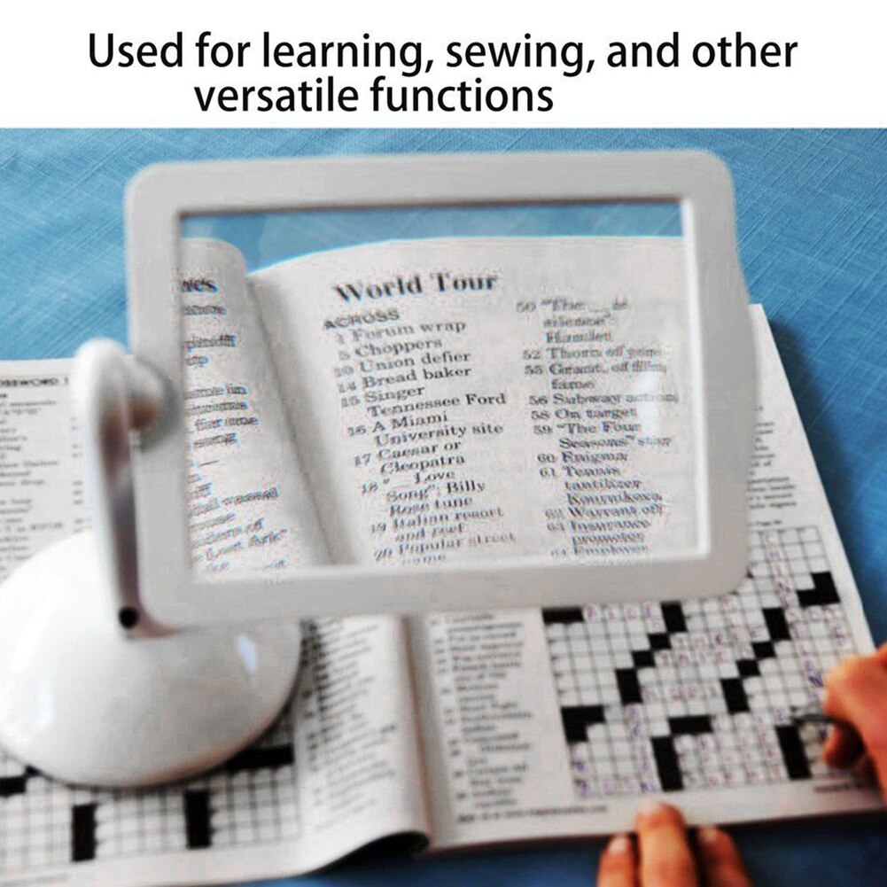 PPYY -Brighter LED Screen Magnifier Reading Viewer Hands-Free Magnifying Glass