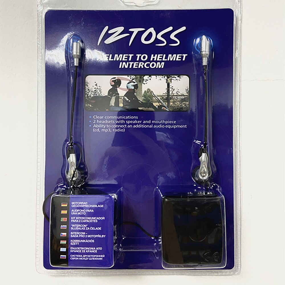 ! 100% Brand Helmet to Helmet Communicator system 2 way Motorcycle Intercom Headset intercomunicadores de Motos MP3 GPS