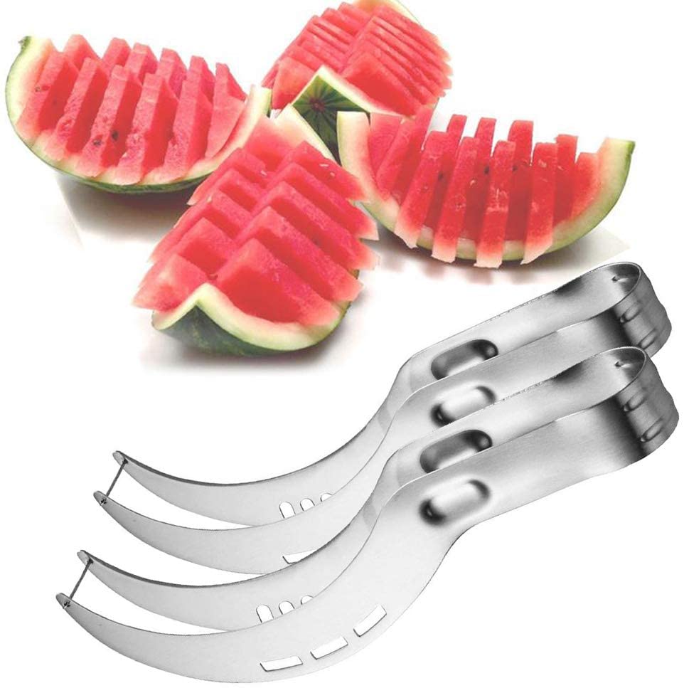 20.8*2.6*2.8Cm Rvs Watermeloen Slicer Cutter Mes Corer Fruit Groente Gereedschap Keuken Gadgets